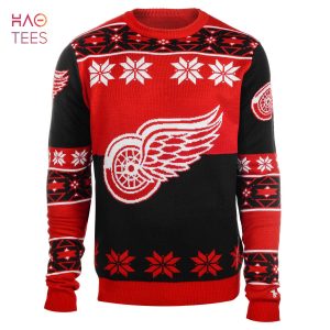 BEST Detroit Red Wings_ Detroit Red Wings Big Logo NHL Ugly Sweater