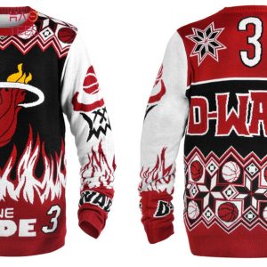 BEST Dwyane Wade Miami Heat NBA Ugly Player Sweater