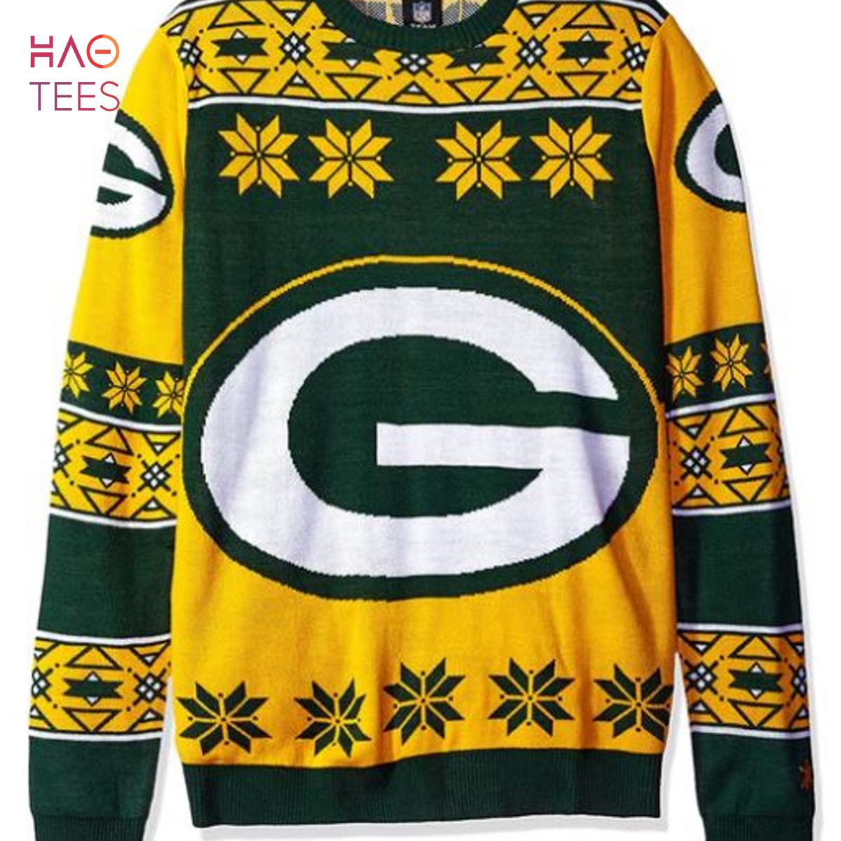 BEST Green Bay Logo NFL Ugly Sweater