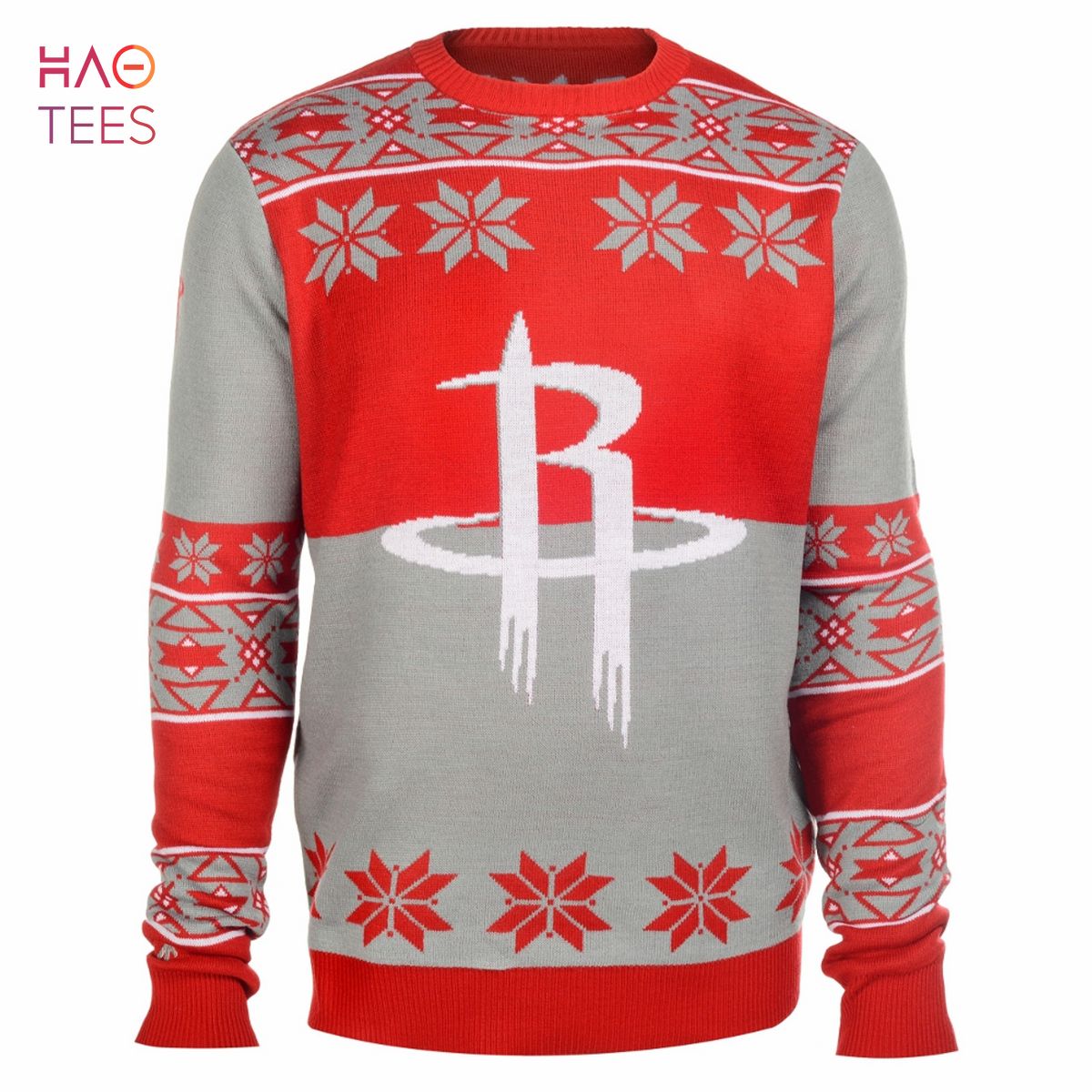 BEST Houston Rockets Big Logo NBA Ugly Sweater BEST Houston Rockets Big Logo NBA Ugly Sweater