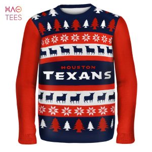 BEST Houston Texans_ Houston Texans NFL Ugly Sweater Wordmark