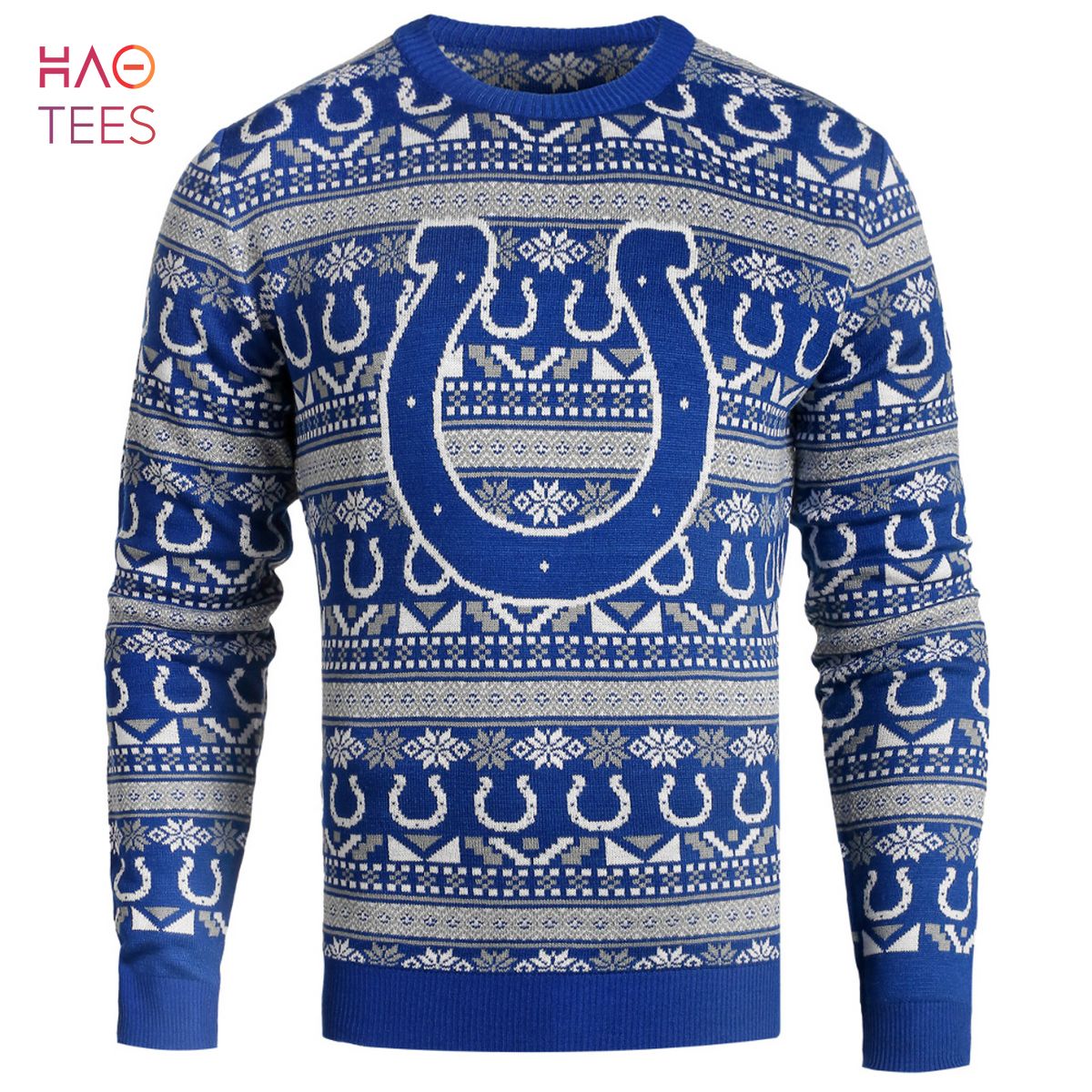 BEST Indianapolis Colts Aztec NFL Ugly Crew Neck Sweater by Forever Collectibles BEST Indianapolis Colts Aztec NFL Ugly Crew Neck Sweater by Forever Collectibles