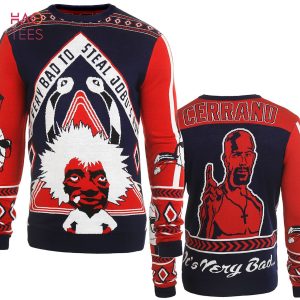 BEST Jobu Pedro Cerrano Major League Ugly Sweater by Forever Collectibles