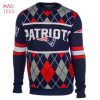 BEST New England Patriots EXCLUSIVE NFL Argyle Sweater