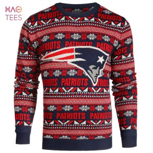 BEST New England Patriots NFL Aztec Ugly Crew Neck Sweaters by Forever Collectibles