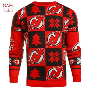 BEST New Jersey Devils Patches NHL Ugly Crew Neck Sweater by Forever Collectibles