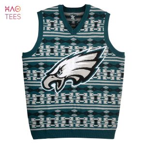 BEST Philadelphia Eagles Aztec NFL Ugly Sweater Vest
