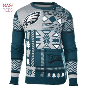 BEST Philadelphia Eagles Patches Crew Neck Sweater