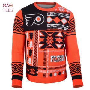 BEST Philadelphia Flyers NHL Patches Ugly Sweater