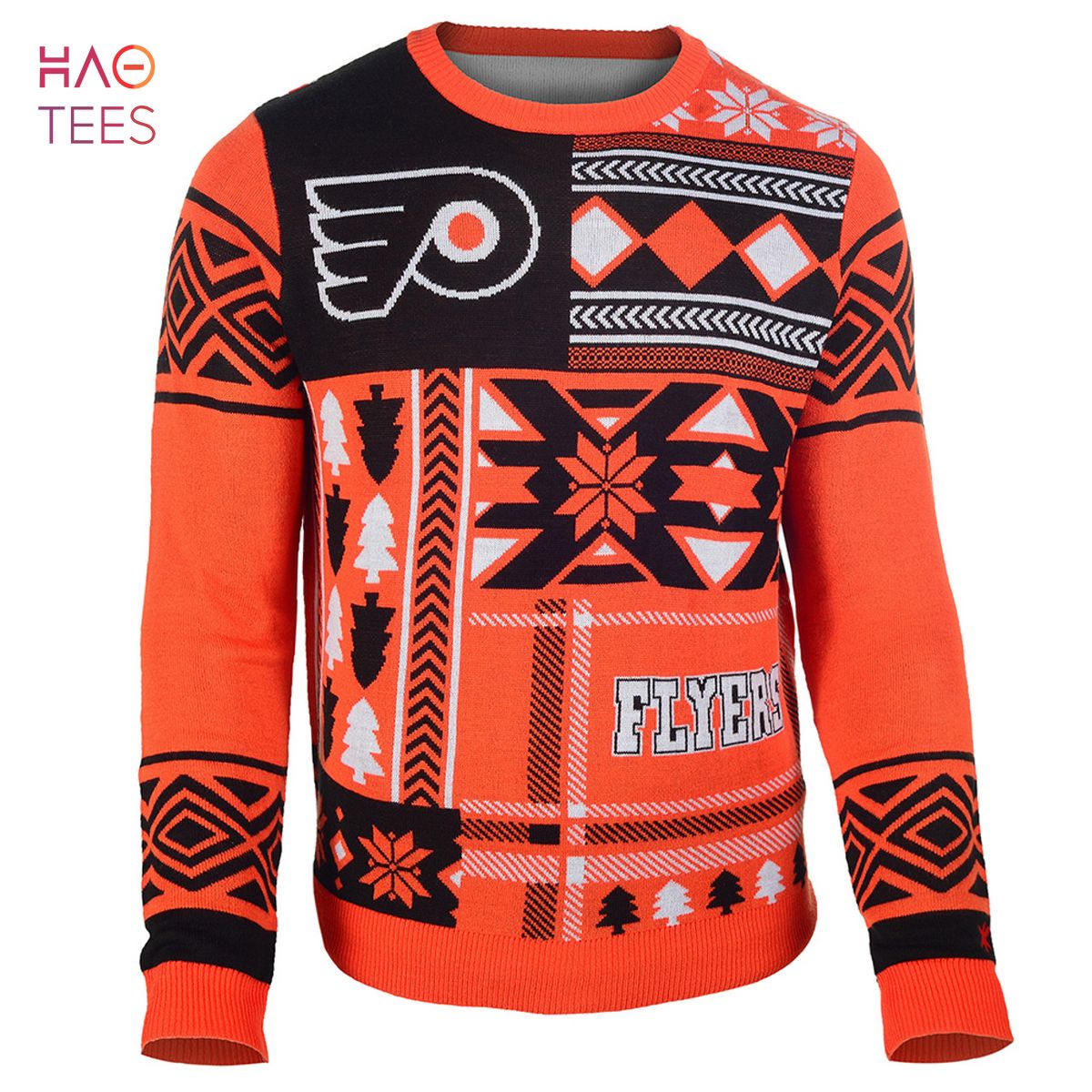 BEST Philadelphia Flyers NHL Patches Ugly Sweater BEST Philadelphia Flyers NHL Patches Ugly Sweater