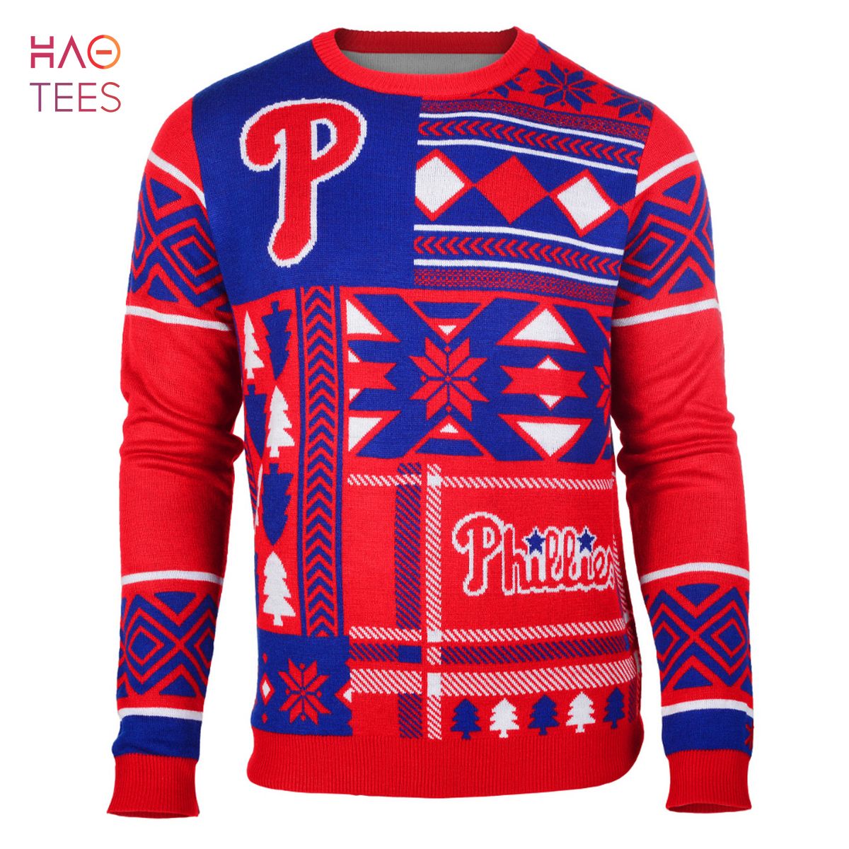 BEST Philadelphia Phillies Patches MLB Ugly Sweater BEST Philadelphia Phillies Patches MLB Ugly Sweater