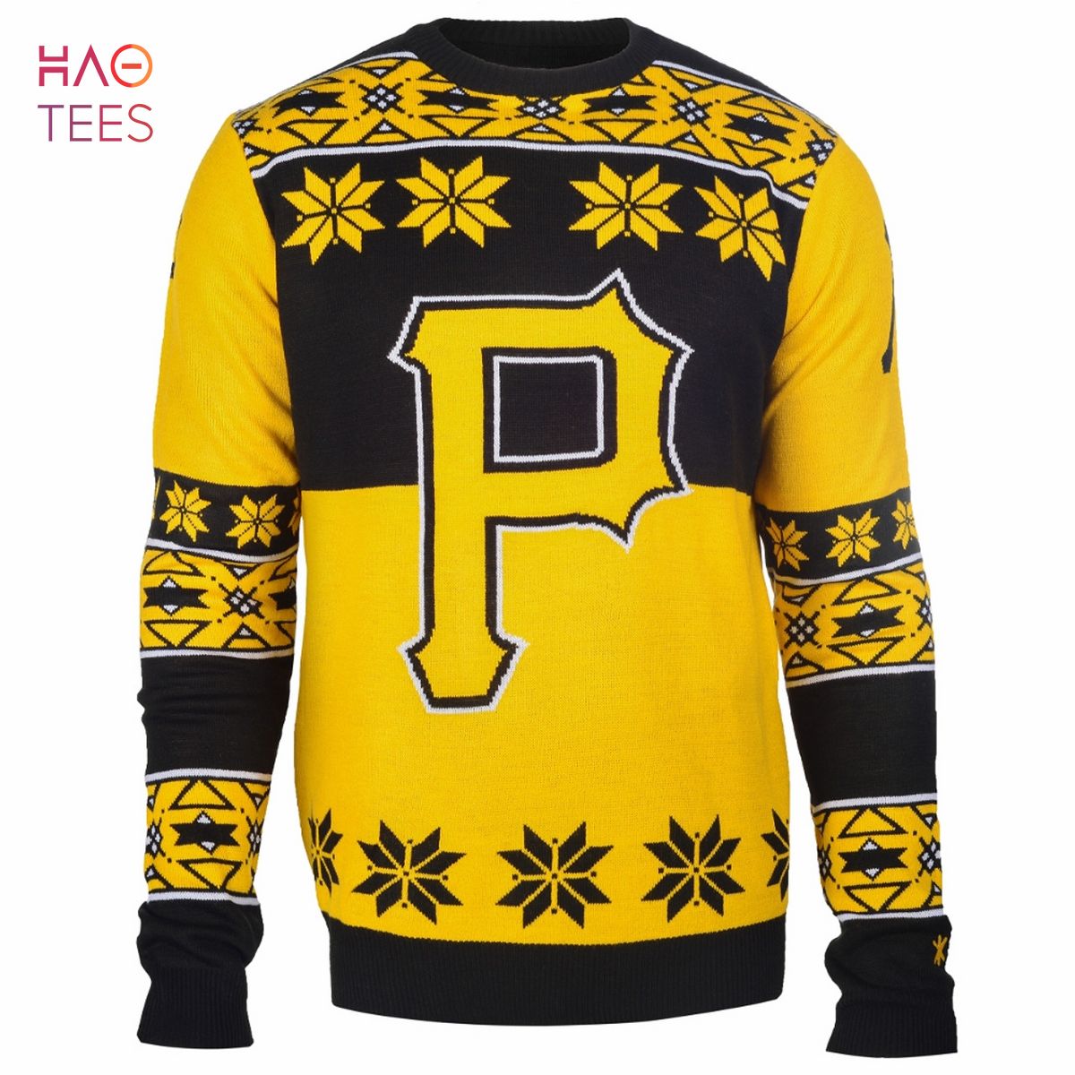 BEST Pittsburgh Baseball Team Big Logo Ugly Sweater