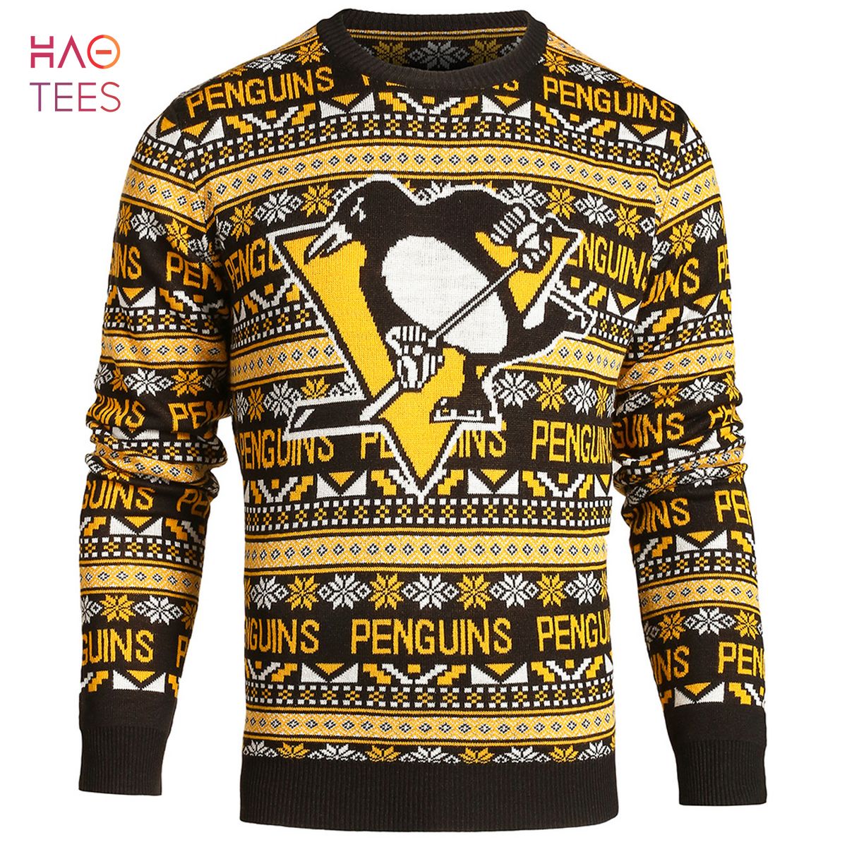 BEST Pittsburgh Penguins NHL Aztec Ugly Crew Neck Sweaters by Forever Collectibles