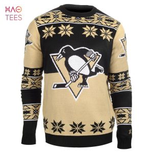 BEST Pittsburgh Penguins_ Pittsburgh Penguins Big Logo NHL Ugly Sweater