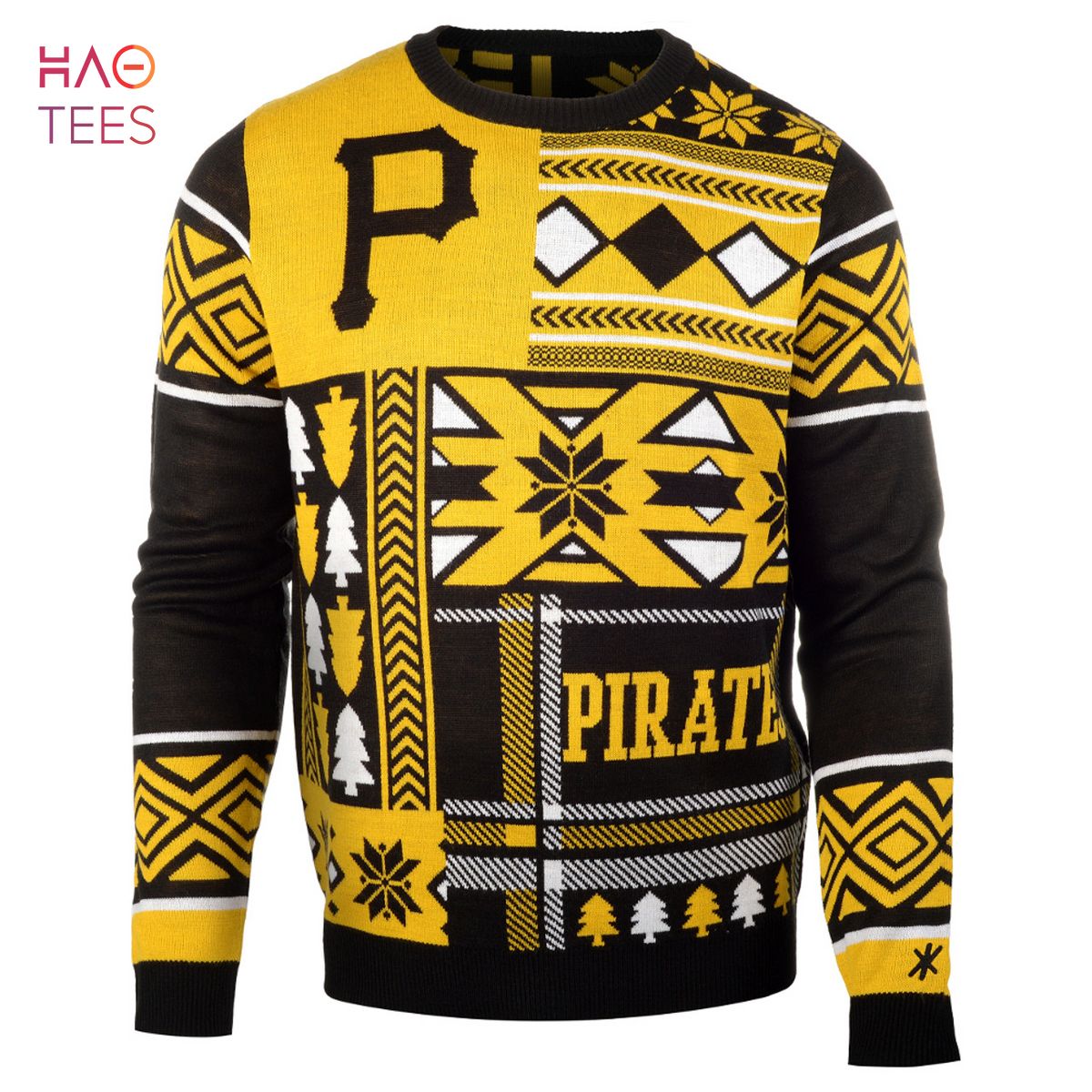 BEST Pittsburgh Pirates Patches MLB Ugly Sweater