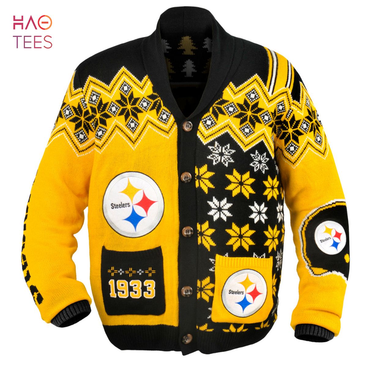 BEST Pittsburgh Steelers NFL Ugly Sweater Cardigan