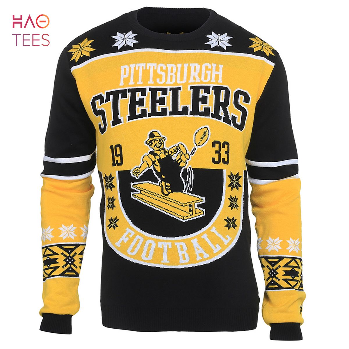 BEST Pittsburgh Steelers Retro Cotton Sweater