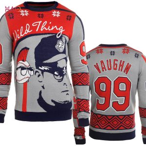 BEST Ricky _Wild Thing_ Vaughn Major League Ugly Sweater by Forever Collectibles