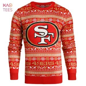 BEST San Francisco 49ers Aztec Print Ugly Crew Neck Sweater SMALL