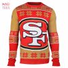 BEST San Francisco 49ers Aztec Print Ugly Crew Neck Sweater SMALL