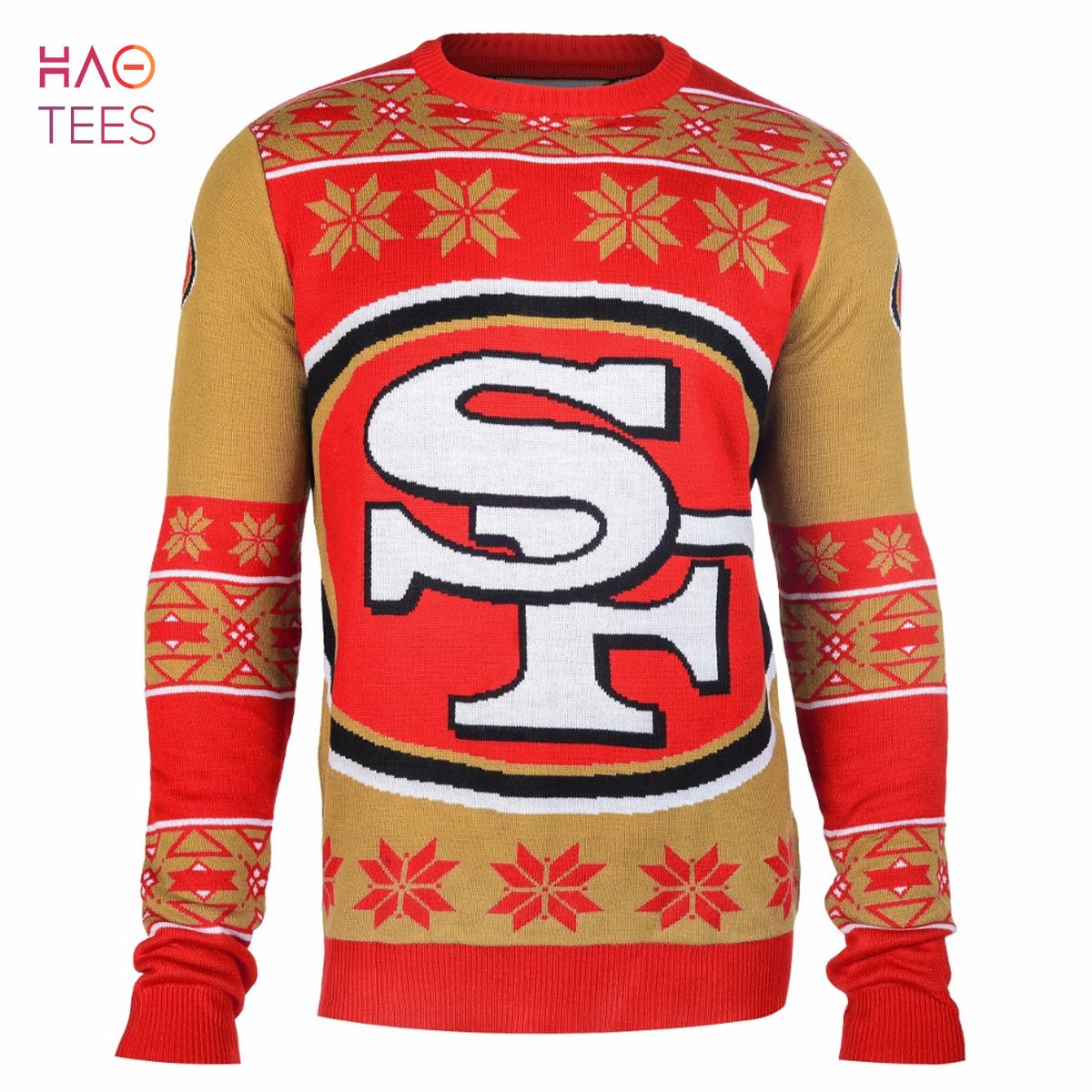 BEST San Francisco 49ers Big Logo NFL Ugly Sweater