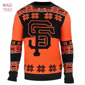 BEST San Francisco Baseball Big Logo Ugly Sweater