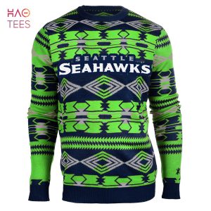 BEST Seattle Seahawks Aztec NFL Ugly Crew Neck Sweater