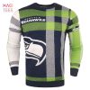 BEST Seattle Seahawks NFL Repeat Patches Holiday Sweater