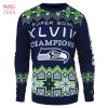 BEST Seattle Seahawks NFL Repeat Patches Holiday Sweater