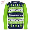 BEST Seattle Seahawks Patches NFL Ugly Sweater