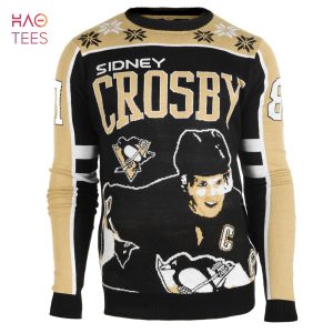 BEST Sidney Crosby 87 Pittsburgh Penguins NHL Player Ugly Sweater