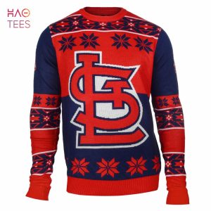 BEST St. Louis Baseball Big Logo Ugly Sweater