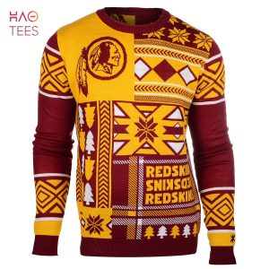 BEST Washington Redskins Patches NFL Ugly Sweater