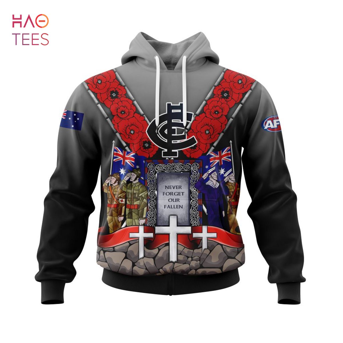 HOT AFL Carlton Football Club, Specialized 2022 Anzac Jersey Concepts 3D Hoodie HOT AFL Carlton Football Club, Specialized 2022 Anzac Jersey Concepts 3D Hoodie