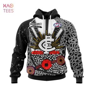 BEST AFL Carlton Football Club, Specialized Anzac Jersey Concepts 3D Hoodie