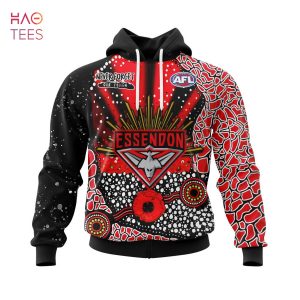 BEST AFL Essendon Football Club, Specialized Anzac Jersey Concepts 3D Hoodie