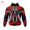 BEST AFL Fremantle Dockers, Specialized 2022 Anzac Jersey Concepts 3D Hoodie POD Design