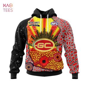 BEST AFL Gold Coast Football Club, Specialized Anzac Jersey Concepts 3D Hoodie