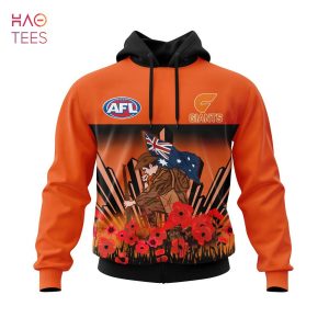 BEST AFL Greater Western Sydney Giants, Specialized 2022 Anzac Jersey Concepts 3D Hoodie