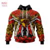 BEST AFL Hawthorn Football Club, Specialized Anzac Jersey Concepts 3D Hoodie BEST AFL Hawthorn Football Club, Specialized Anzac Jersey Concepts 3D Hoodie