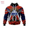 BEST AFL North Melbourne Football Club, Specialized 2022 Anzac Jersey Concepts 3D Hoodie Limited Edition