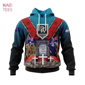 BEST AFL Port Adelaide, Specialized 2022 Anzac Jersey Concepts 3D Hoodie Limited Editionm