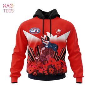 BEST AFL Sydney Swans, Specialized 2022 Anzac Jersey Concepts 3D Hoodie