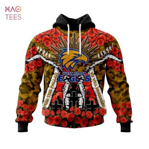BEST AFL West Coast Eagles, Specialized 2022 Anzac Jersey Concepts 3D Hoodie