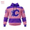 BEST Calgary Flames Specialized Jersey With SpongeBob 3D Hoodie