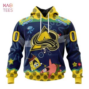 BEST Colorado Avalanche, Specialized Jersey With SpongeBob 3D Hoodie