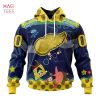 BEST Edmonton Oilers Specialized Jersey With SpongeBob 3D Hoodie