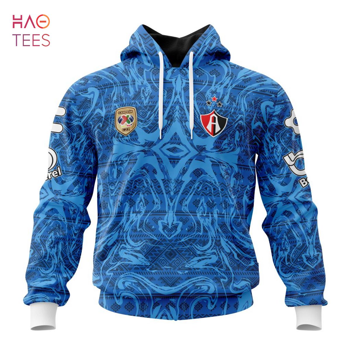 BEST Liga MX Atlas, Specialized Team Jersey With Aztec Design 3D Hoodie BEST Liga MX Atlas, Specialized Team Jersey With Aztec Design 3D Hoodie