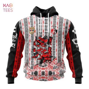 NEW FAHSION Liga MX Atlas, Specialized Team Jersey With Aztec Design 3D Hoodie