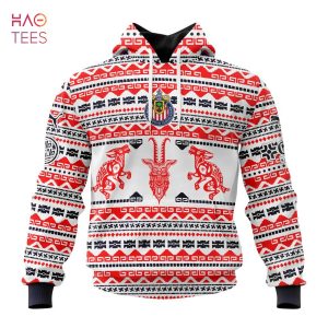 BEST Liga MX C.D. Guadalajara, Specialized Team Jersey With Aztec Design 3D Hoodie